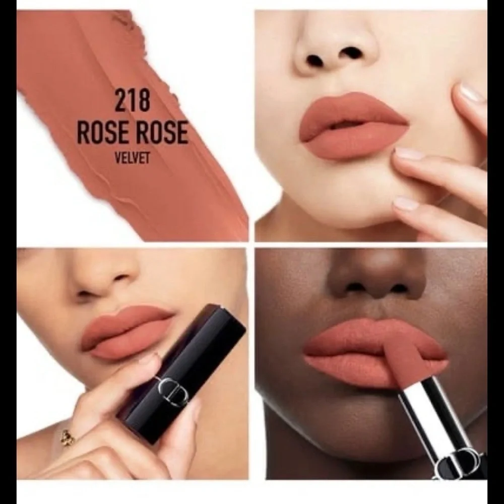 Dior rouge Lipstick 218 rose rose velvet Brand New